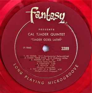 Image of Label Cover of LP - VG/VG - CAL TJADER QUINTET, Tjader Goes Latin (Fantasy ; 3289, US 1959, Picture Sleeve), corner damage to sleeve. red ink staining on rear. red vinyl,  - 3746256S