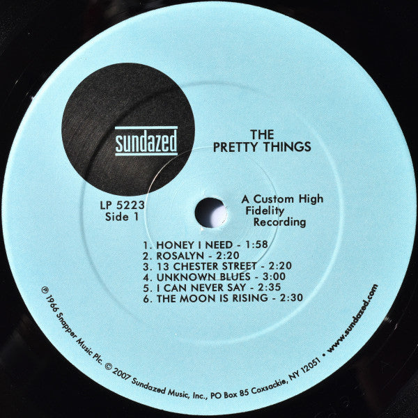 Image of Label Cover of LP - EX/EX - THE PRETTY THINGS, The Pretty Things (Sundazed ; LP 5223, US 2007 Reissue, Mono), Opened Instore, Still In Stickered Shrinkwrap,  - 3726161E