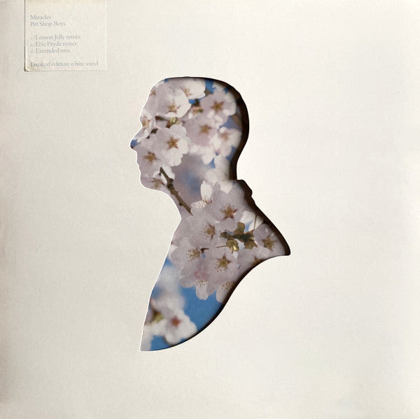 Image of Front Cover of 12" - VG+/VG+ - PET SHOP BOYS, Miracles (Parlophone; 12R 6620, UK 2003, Hype Stickered Die Cut Sleeve, Inner, White Vinyl), Minor age discolouring to hype sticker.,  - 3716234C