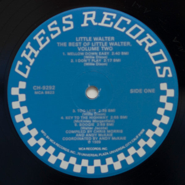 Image of Label Cover of LP - VG/VG - LITTLE WALTER, The Best Of Little Walter Volume Two (Chess; CH-9292, US 1989), Sleeve worn at edges; ripped sticker on front; some creasing,  - 3716229C