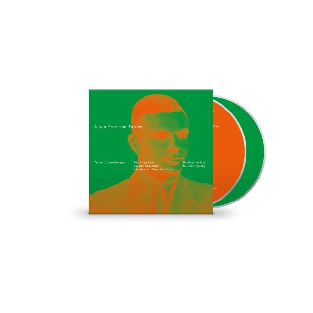 Image of Front Cover of 2xCD - NEW/NEW - PET SHOP BOYS, A man from the future (Parlophone; , UK 2026, Card Wallet, 42 Page Booklet and Inner), , A man from the future is an audio/musical biography of computer pioneer and codebreaker Alan Turing written by Pet Shop Boys with Turing biographer Professor Andrew Hodges. Originally performed as part of the BBC Proms in July 2014 at the Royal Albert Hall, with the BBC Concert Orchestra, the BBC Singers and narration from actor Juliet Stevenson. It has been revise