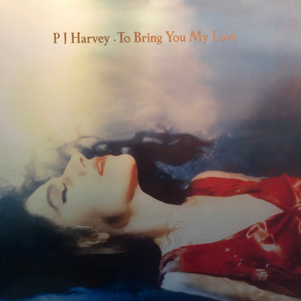 Image of Front Cover of LP - VG+/VG+ - PJ HARVEY, To Bring You My Love (Island Records; 524 085-1, Europe 2000s Reissue, Glossy Sleeve, Unofficial Red Vinyl), ,  - 3716183C