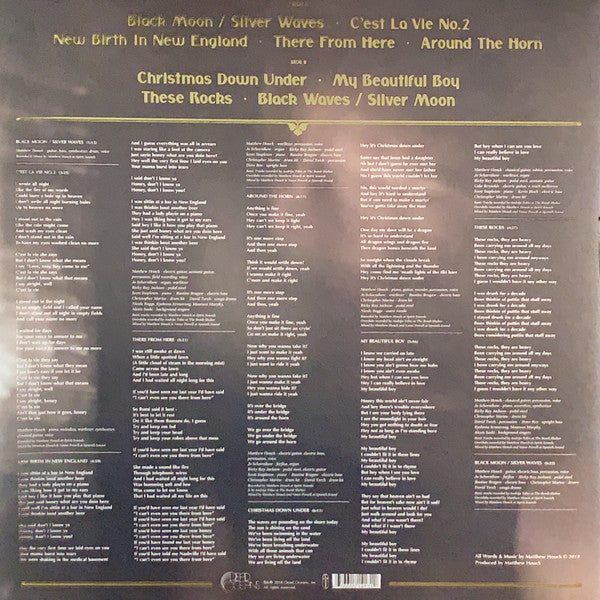Image of Back Cover of LP - EX/EX - PHOSPHORESCENT, C est La Vie (Dead Oceans; DOC113, US 2018, Gatefold, Inner, Clear Vinyl), Opened Instore, Still In Stickered Shrinkwrap,  - 3746267S