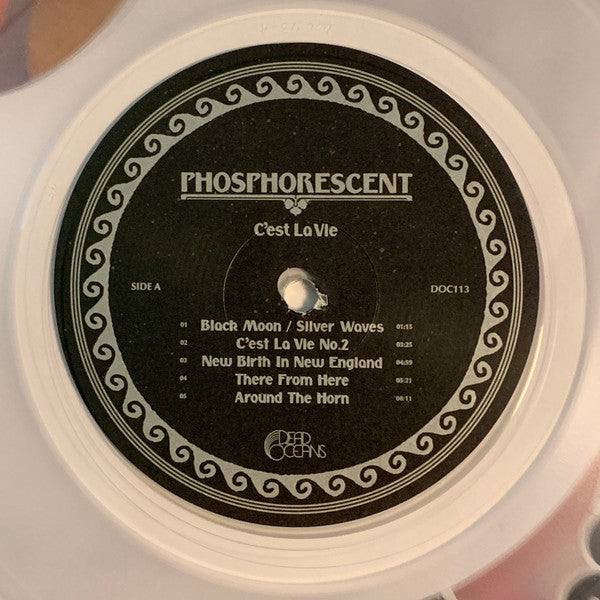 Image of Label Cover of LP - EX/EX - PHOSPHORESCENT, C est La Vie (Dead Oceans; DOC113, US 2018, Gatefold, Inner, Clear Vinyl), Opened Instore, Still In Stickered Shrinkwrap,  - 3746267S