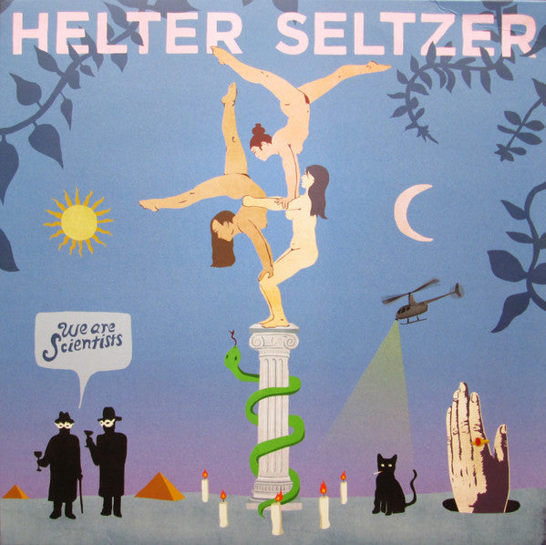 Image of Front Cover of LP - VG+/VG - WE ARE SCIENTISTS, Helter Seltzer (100% Records; 100LP52, UK 2016, Signed Sleeve, Inner, Teal Vinyl), Sleeve signed in Sharpie by three members, Just a few light marks to disc,  - 3716195C