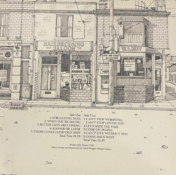 Image of Back Cover of LP - VG/VG - JIMMY CLIFF, Struggling Man (Oneness; ILPS 9235, Jamaica ), ,  - 3746295S