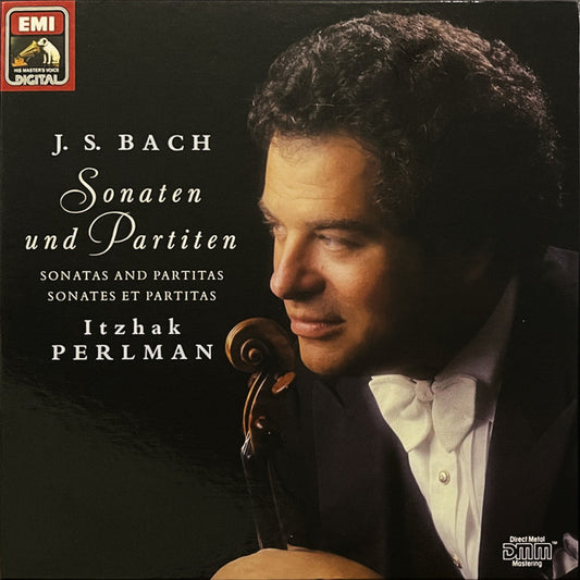 Image of Front Cover of 2xLP - VG+/VG+ - ITZHAK PERLMAN, Bach: Sonaten Und Partiten (= Sonatas And Partitas = Sonates Et Partitas) (His Master's Voice; EX 157 494831, Europe 1988, Box Set, Booklet), ,  - 3726290E