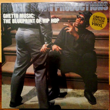 Image of Front Cover of LP - VG/VG - BOOGIE DOWN PRODUCTIONS, Ghetto Music: The Blueprint Of Hip Hop (Jive; HIP 80, Europe 1989, Limited Edition), ,  - 3726324E