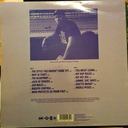Image of Back Cover of LP - VG/VG - BOOGIE DOWN PRODUCTIONS, Ghetto Music: The Blueprint Of Hip Hop (Jive; HIP 80, Europe 1989, Limited Edition), ,  - 3726324E
