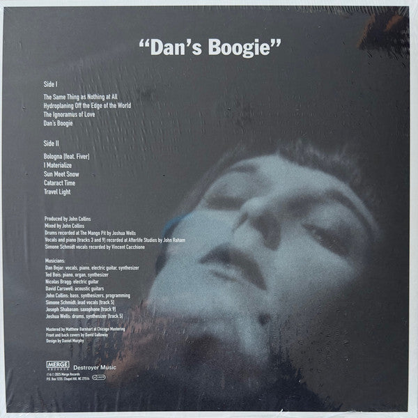 Image of Back Cover of LP - VG+/VG+ - DESTROYER, Dan's Boogie (Merge Records; MRG869, US 2025, Inner, Coke Bottle Clear & Black Swirl Vinyl), Still in hype stickered shrinkwrap. Slightly dished, DNAP.,  - 3716215C