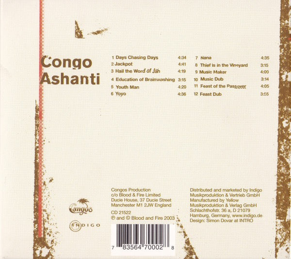 Image of Back Cover of CD - VG+/VG+ - THE CONGOS, Congo Ashanti (Congos; CD 21522, Europe 2003 Reissue, Digipak), ,  - 3716339C