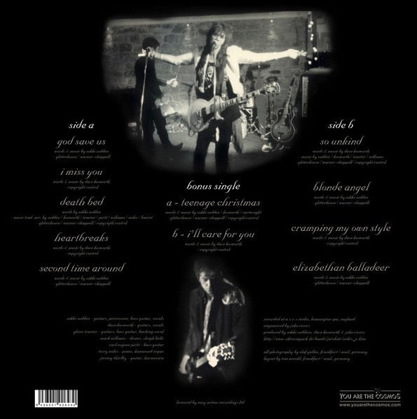 Image of Back Cover of LP - VG/EX - NIKKI SUDDEN & DAVE KUSWORTH, JACOBITES, God Save Us Poor Sinners (You Are The Cosmos; YATC43, Spain 2018 Reissue, Inner, With 7"), A few light indents to rear sleeve only. Strong VG sleeve, LP looks unplayed, 7" has light manufacture marks only,  - 3716207C
