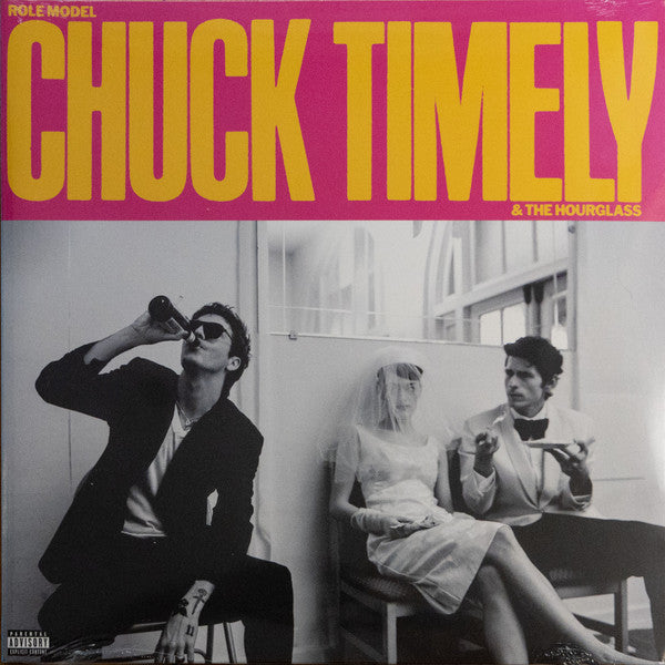 Image of Front Cover of LP - EX/EX - ROLE MODEL, Chuck Timely & The Hourglass (Interscope Records; 199957966511, USA & Europe 2026, Gatefold, Die Cut Inner, Poster, Postcards, Pistachio Vinyl), Opened Instore, Still In Shrinkwrap, postcard sheet slightly curved,  - 3746373S