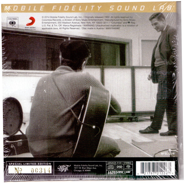 Image of Back Cover of CD - M/M - BOB DYLAN, Bob Dylan (Mobile Fidelity Sound Lab; UDSACD 2122, US , Card Sleeve, SACD Limited Edition), Sealed,  - 3736069E