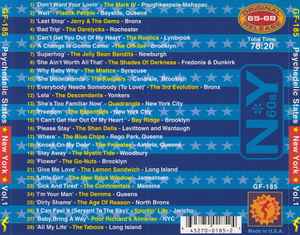Image of Back Cover of CD - VG+/VG+ - VARIOUS, Psychedelic States: New York In The 60s Vol. 1 (Gear Fab Records; GF-185, US 2002, Jewel Case, Booklet), ,  - 3716355C