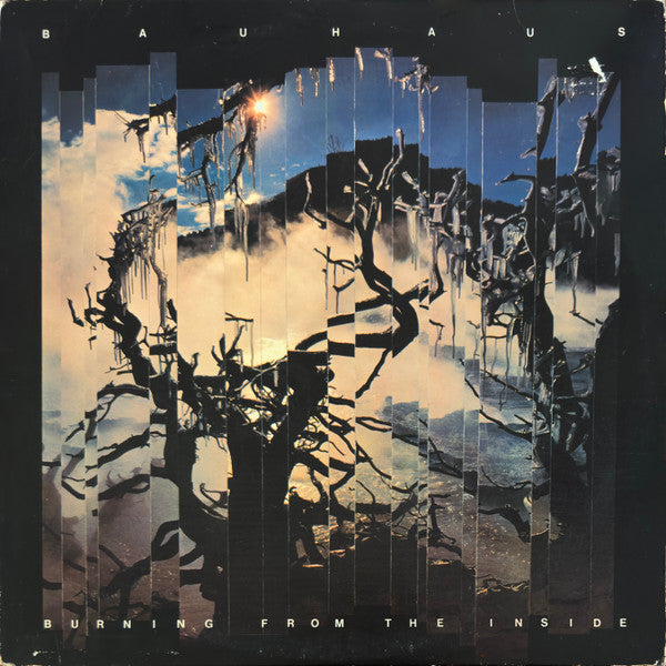 Image of Front Cover of LP - VG/VG+ - BAUHAUS, Burning From The Inside (A&M Records; SP-4953, US 1983, Inner, Monarch Pressing), Sleeve creases and ring wear, Promo stamped rear,  - 3716370C
