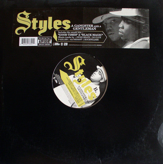 Image of Front Cover of 2x12" - VG/VG - STYLES, A Gangster And A Gentleman (Interscope Records; 0694933391, US 2002, Stickered Plain Sleeve), Hairlines. Wear to sleeve with ringwear.,  - 3726401E