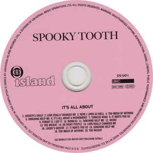 Image of Label Cover of CD - VG+/VG+ - SPOOKY TOOTH, It's All About (Island Records; 570 547-1, UK & Europe 2016 Reissue, Jewel Case, Booklet), ,  - 3716408C