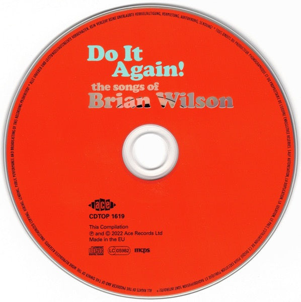 Image of Label Cover of CD - VG+/VG+ - BRIAN WILSON, Do It Again! The Songs Of Brian Wilson (Ace; CDTOP 1619, UK 2022, Jewel Case), ,  - 3716367C