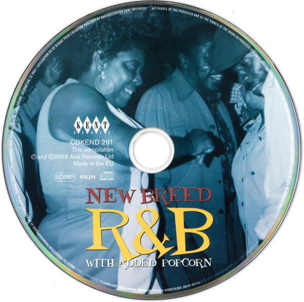 Image of Label Cover of CD - VG+/VG+ - VARIOUS, New Breed Blues With Black Popcorn (Kent Dance; CDKEND 393, UK 2013, Jewel Case), ,  - 3716369C