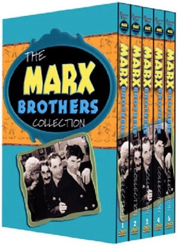 Image of Front Cover of 5xDVD - VG/VG+ - THE MARX BROTHERS, The Marx Brothers Collection (Passport Video; DVD-5570, US 2000s, Slipcase, Region 0), ,  - 3716437C