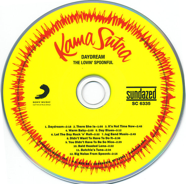 Image of Label Cover of CD - VG+/VG+ - THE LOVIN' SPOONFUL, Daydream (Sundazed Music; SC 6335, US 2015, Digipak), ,  - 3736138E