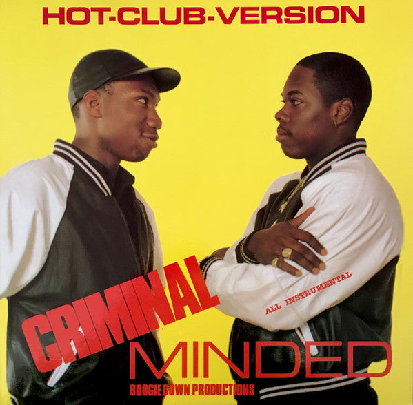 Image of Front Cover of LP - VG+/VG+ - BOOGIE DOWN PRODUCTIONS, Criminal Minded (Hot-Club-Version) (All Instrumental) (B-Boy Records; BB 5787, US 1997), ,  - 3726411E