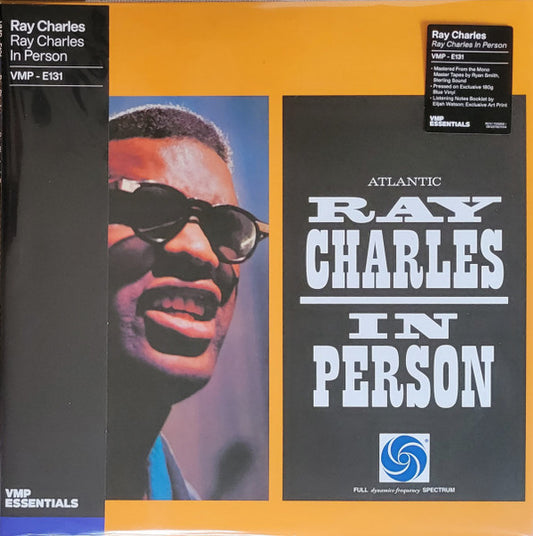 Image of Front Cover of LP - EX/EX - RAY CHARLES, Ray Charles In Person (Atlantic; RCV1 725050, US 2023, Insert & Booklet, Mono, With Obi, Blue Vinyl), ,  - 3746439S