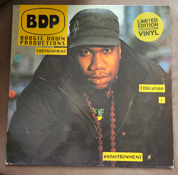 Image of Front Cover of LP - VG/VG - BOOGIE DOWN PRODUCTIONS, Edutainment (Jive; HIP 100, Europe 1999, Limited Edition), ,  - 3726414E