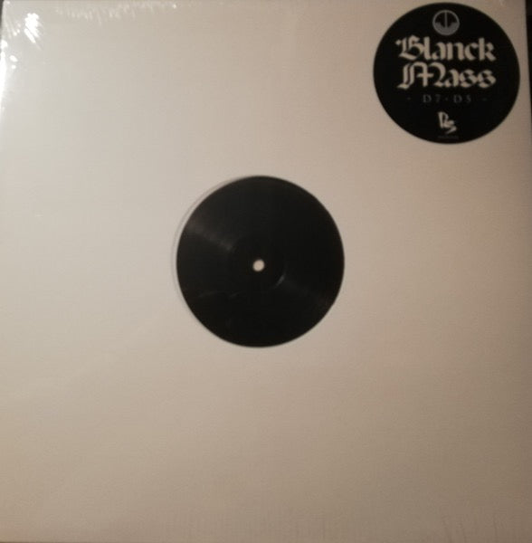 Image of Front Cover of 12" - EX/VG - BLANCK MASS, D7-D5 (Richter Sound; RSOUND12001, UK 2016, Stickered Plain Sleeve, Single Sided), Light mottling from storage, Limited to 500 copies in a die-cut white sleeve with sticker. - 3716421C