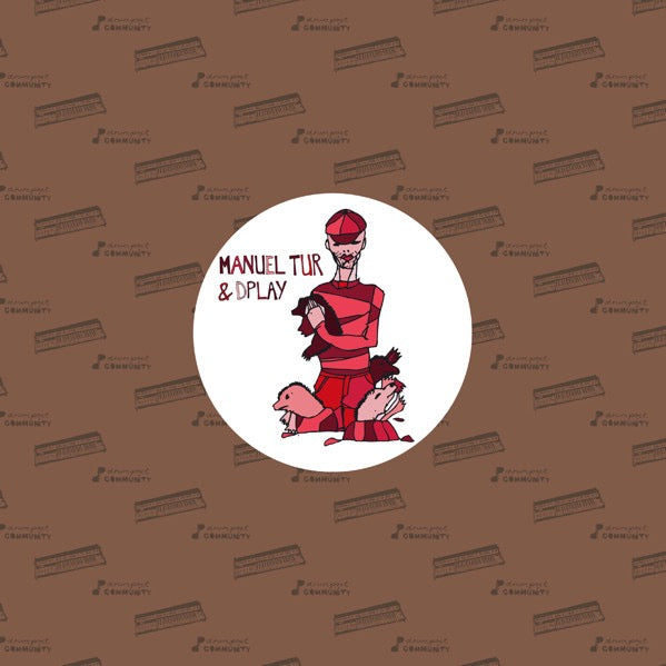 Image of Front Cover of 12" - VG/G+ - MANUEL TUR & DPLAY, Deviate (Drumpoet Community; dpc_014-1, Switzerland 2008, Die Cut Company Sleeve), Lots of light marks and hairlines.,  - 3716423C