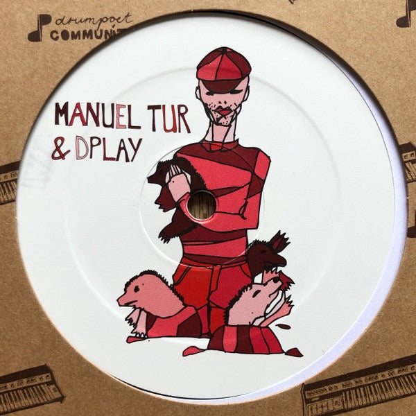 Image of Label Cover of 12" - VG/G+ - MANUEL TUR & DPLAY, Deviate (Drumpoet Community; dpc_014-1, Switzerland 2008, Die Cut Company Sleeve), Lots of light marks and hairlines.,  - 3716423C