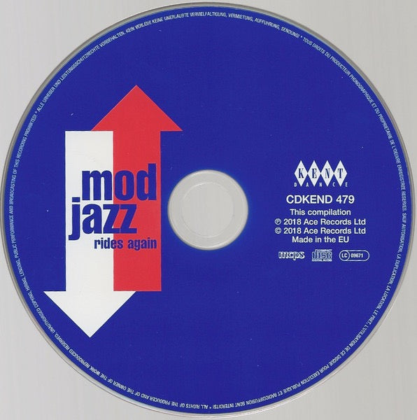 Image of Label Cover of CD - VG+/VG+ - VARIOUS, Mod Jazz Rides Again (Kent Dance; CDKEND 479, UK 2018, Jewel Case), ,  - 3716454C