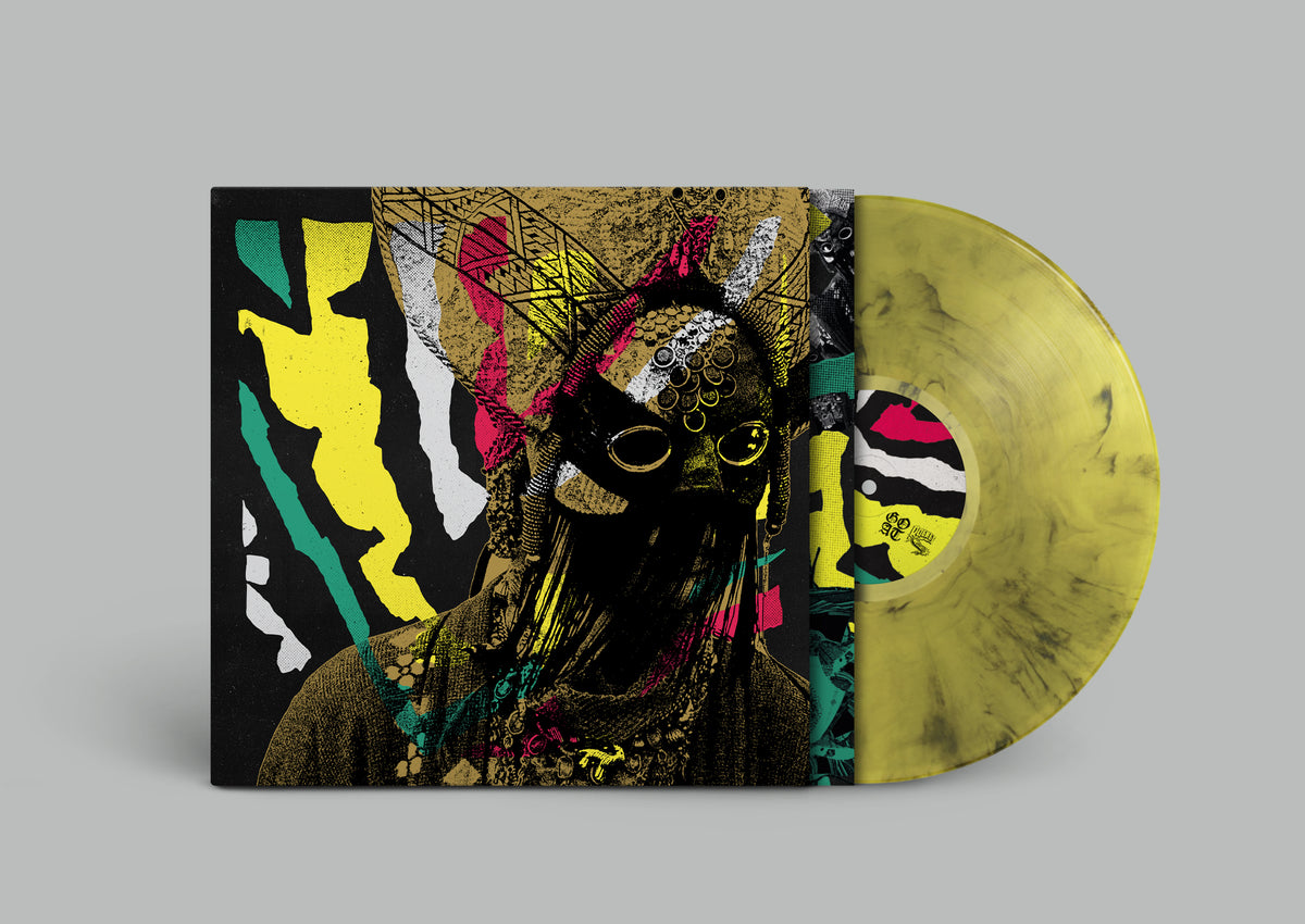 Image of Back Cover of LP - NEW/NEW - GOAT, Goat (Rocket Recordings; LAUNCH363SR, Worldwide 2026 Reissue, Inner, Yellow Smoke Vinyl), , "Repress of 2024’s self titled masterpiece. ‘One More Death’ and ‘Goatbrain’ are spectacular curtain-raisers, embodying a hedonistic spirit driven by incisive funk and possessed by merciless fuzz/wah-drenched guitar. Yet elsewhere, the band’s love of hip hop is the fuel for the end-credits-epic album closer ‘Ourobourus’ which marries infectious chant to breathless Lalo Schi