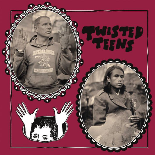 Image of Front Cover of LP - NEW - TWISTED TEENS, Holy Cross Tigers (Sub Pop; SP1755X, UK 2026, Loser Edition Maroon Vinyl), , Twisted Teens - aka Caspian Halliwell and RJ Santos - didn’t really exist before its 2024 debut LP, now known as The Orange Album. The pair had been making music from Cajun/country to anarcho-folk under the radar and off the grid, living and working itinerantly. Twisted Teens came from a pandemic-induced burst of inspiration that drew them together to record, in suitably lo-fi fashi