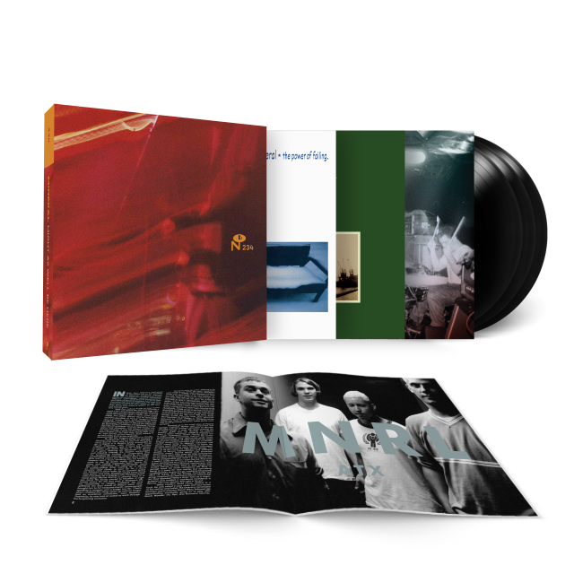 Image of Front Cover of 3xLP - NEW/NEW - MINERAL, Might As Well Be Here (Numero Group; NUM234LP, US 2026 Reissue, Black Vinyl), , "The complete Crank!-era recordings of seminal Texas not-emo quartet Mineral are here. Gathered across three LPs are replicas of 1996’s T he Power of F ailing, swan song sophomore effort EndSerenading, plus …And What Remains—a new collection of singles and demos. Nina Corcoran’s in-depth notes untangle the complicated history of second wave’s avoidant middle brother, all illustra