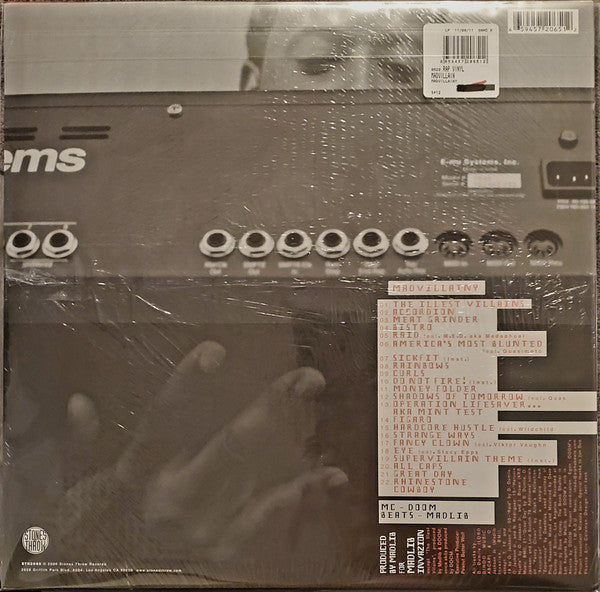 Image of Back Cover of 2xLP - VG+/VG+ - MF DOOM, MADLIB, MADVILLAIN, Madvillainy (Stones Throw Records; STH2065, US 2011 Reissue), Paper scuffs,  - 3746510S