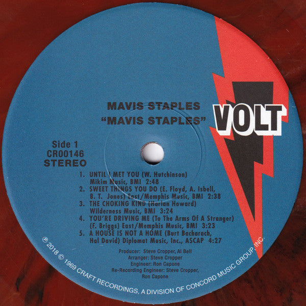 Image of Label Cover of LP - VG+/VG+ - MAVIS STAPLES, Mavis Staples (Volt ; CR00146, US 2018, Club Edition, Orange/Black/White Marble), Missing obi and insert,  - 3746498S