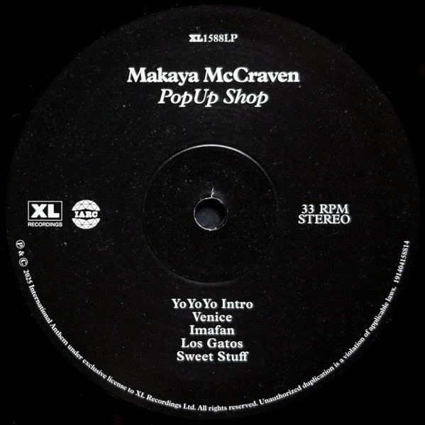 Image of Label Cover of 2xLP - EX/EX - MAKAYA MCCRAVEN, Off the Record (XL Recordings; XL1588LP, UK 2025), Still In Stickered Shrinkwrap,  - 3716433C