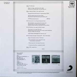 Image of Back Cover of LP - VG+/VG+ - MILES DAVIS, Sorcerer (Columbia / Vinyl Me Please; CS 9532, US 2017 Reissue, Pasteback Sleeve, Booklet, NO Print, NO cocktail recipe, 180 Gram Purple Vinyl), ,  - 3746486S