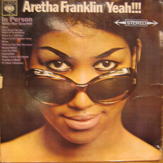 Image of Front Cover of LP - VG/VG - ARETHA FRANKLIN, Yeah!!! (CBS Orange (33 On Label); Sbpg 62566, UK 1965, Company Inner), ,  - 3726421E