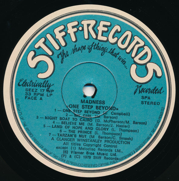 Image of Label Cover of LP - VG/VG - MADNESS, One Step Beyond ... (Stiff Records; SEEZ 17 NP, Portugal 1979), ,  - 3726425E