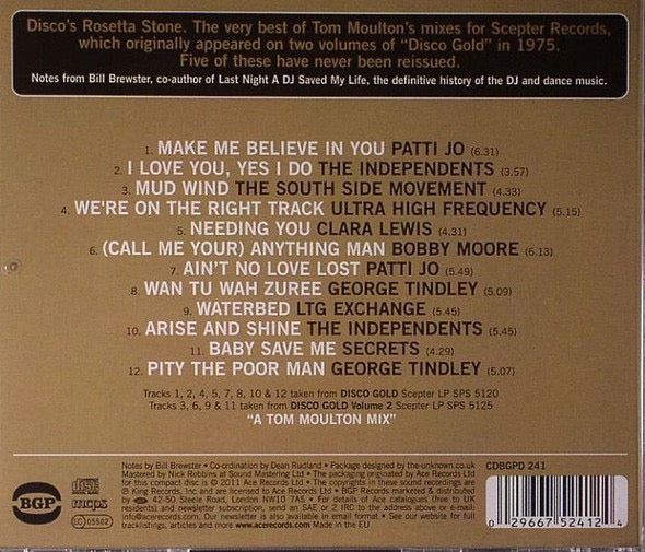 Image of Back Cover of CD - VG+/VG+ - VARIOUS, Disco Gold (Scepter Records & The Birth Of Disco) (BGP Records; CDBGPD 241, UK 2011, Jewel Case), ,  - 3816003C