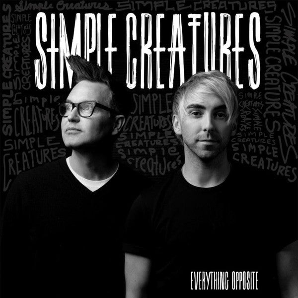 Image of Front Cover of LP - VG+/VG - SIMPLE CREATURES, Everything Opposite (BMG; 538536471, UK, Europe & US 2019, Embossed Sleeve, Inner, Limited Edition, Black & White vinyl), Light hairlines.,  - 3726426E