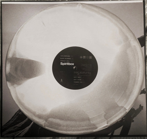 Image of Label Cover of LP - VG+/VG+ - SPIRITBOX, Tsunami Sea (Pale Chord Music, LLC; Rise 549-16, UK & US 2025, Glossy Sleeve, Booklet & Inner, 'White & Grey Smush' Vinyl), ,  - 3726381E