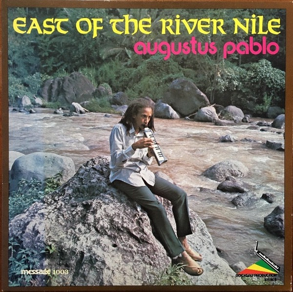 Image of Front Cover of LP - VG/G+ - AUGUSTUS PABLO, East Of The River Nile (Message; 1003, Canada Reissue, Glossy Sleeve), Disc has some superficial marks but plays great!,  - 3816038C
