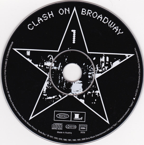 Image of Label Cover of 3xCD - VG+/VG+ - THE CLASH, Clash On Broadway (Epic; EPC 497453 2, Europe 2000, Jewel Case), ,  - 3836002E