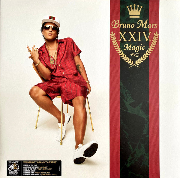 Image of Front Cover of LP - VG+/VG+ - BRUNO MARS, XXIVK Magic (Atlantic; 558305-1, USA & Europe 2018, Gatefold, Insert), ,  - 3726433E