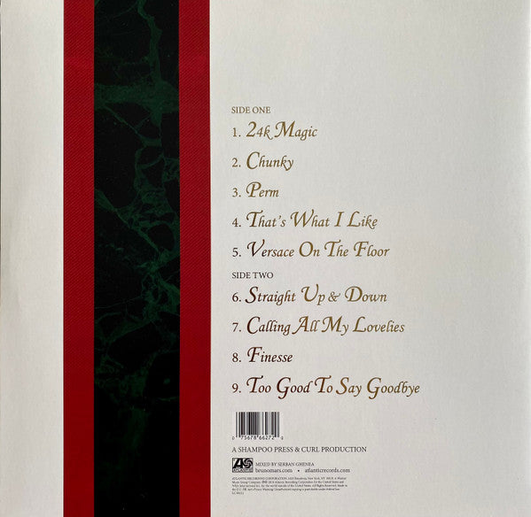 Image of Back Cover of LP - VG+/VG+ - BRUNO MARS, XXIVK Magic (Atlantic; 558305-1, USA & Europe 2018, Gatefold, Insert), ,  - 3726433E