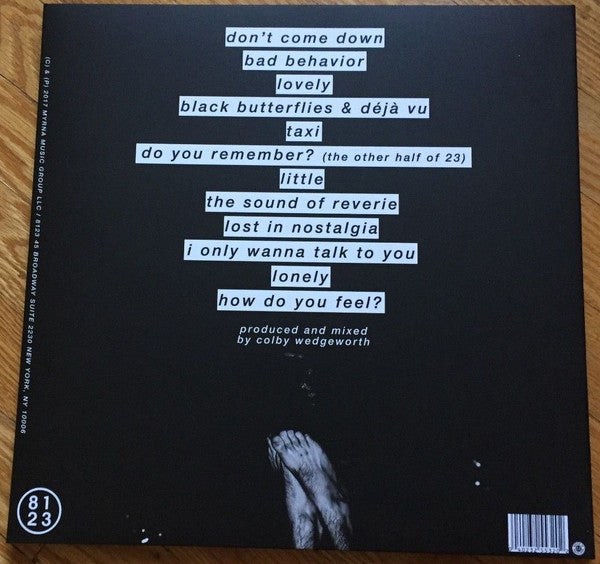 Image of Back Cover of LP - VG/VG+ - THE MAINE, Lovely, Little, Lonely (8123; 8123-023, US 2017, Triple Gatefold, Poster, Smoke Clear Vinyl), Minor creases to front cover. Disc has a couple of light hairlines but nothing that affects play, overall very nice copy, Exclusive on the summer'17 tour with Dashboard Confessional & The All-American Rejects. Pressed on 180 gram vinyl. Includes a two-sided poster.1500 - Purple500 - Purple/Black500 - Yellow/Black (Indie Record Store Exclusive)500 - Aqua Blue and 
